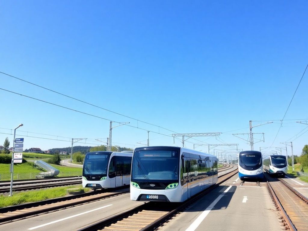 Tehnologie avansată în transporturi moderne din România.